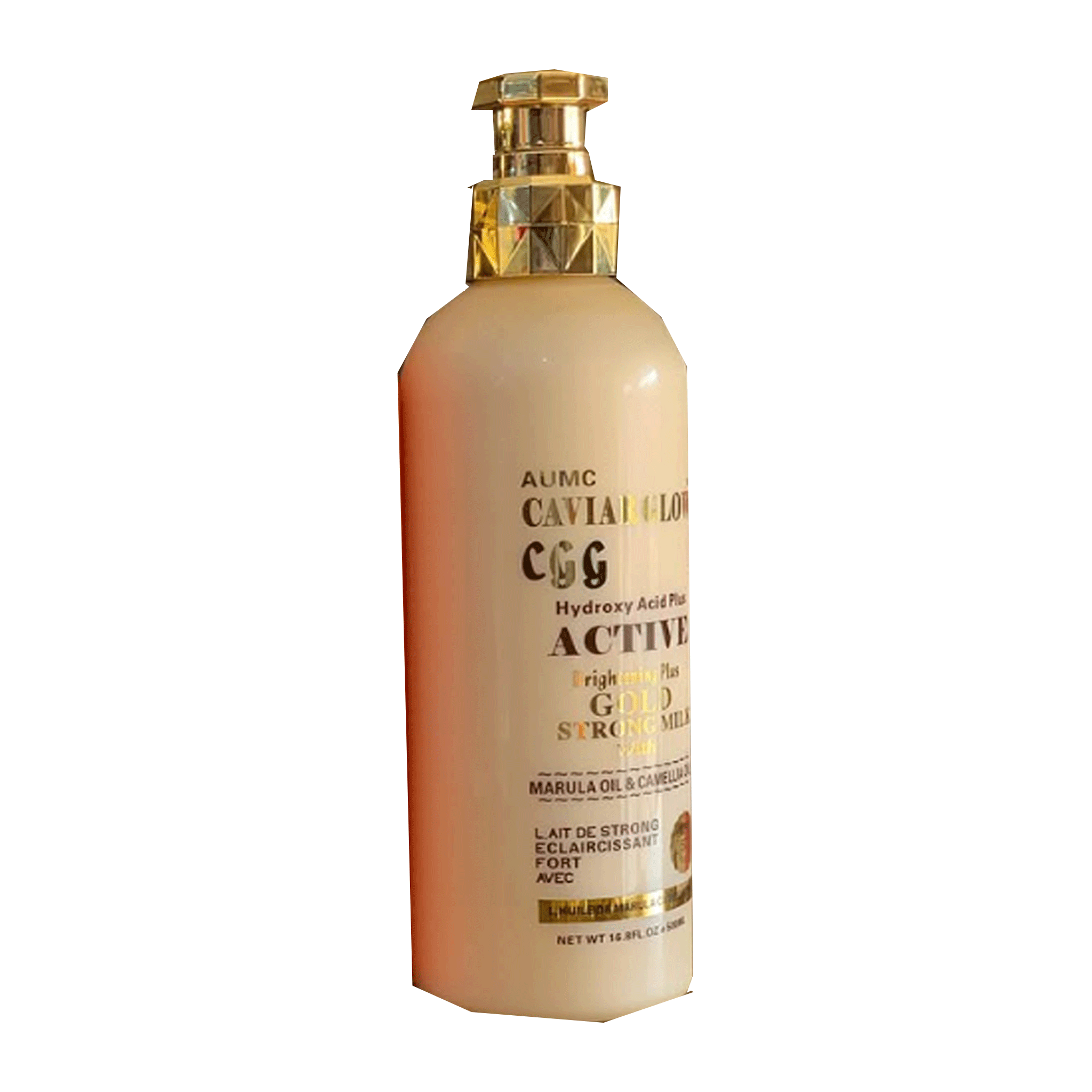 Crème Solaire Anti-Taches Caviar Glow SPF50 - Éclaircissante 500ml - Corps & Visage