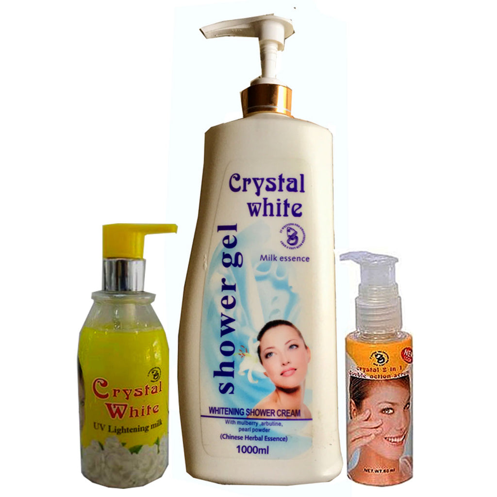 Crystal White Lightening ( Lotion, Shower Gel And Serum ) 3-pc Set