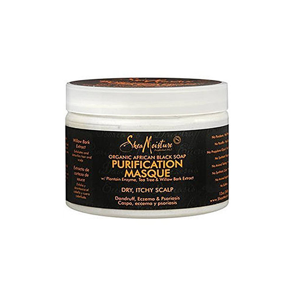 SHEA MOISTURE AFRICAN BLACK SOAP PURIFICATION MASQUE 12 OUNCE