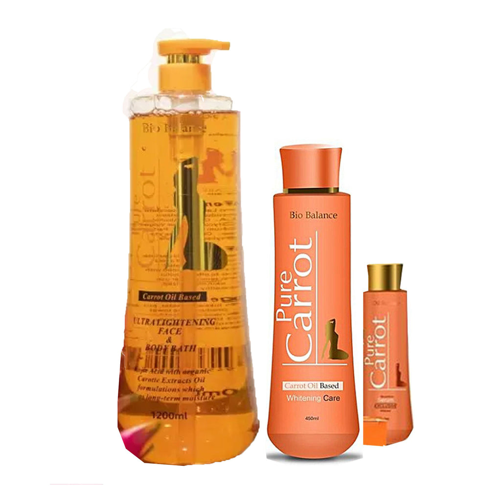 Pure Carrot Bio Balance Lightening 3-pc Set ( Lotion, Serum And Shower Gel )