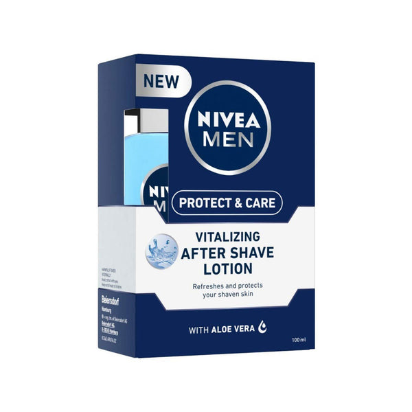 NIVEA MEN PROTECT AND CARE VITALIZING AFTER SHAVE LOTION WITH ALOE VERA - 100 ML
