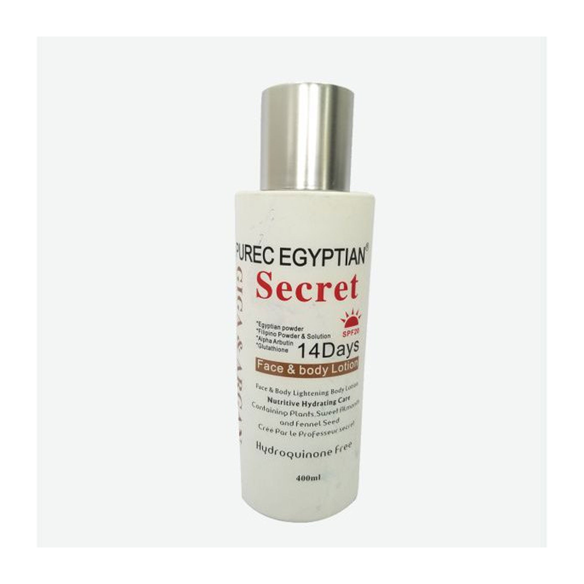 purec egyptian secret glutathione Purec Egyptian Secret Giga and Arbutin Lotion – 400ml – Coccibeauty