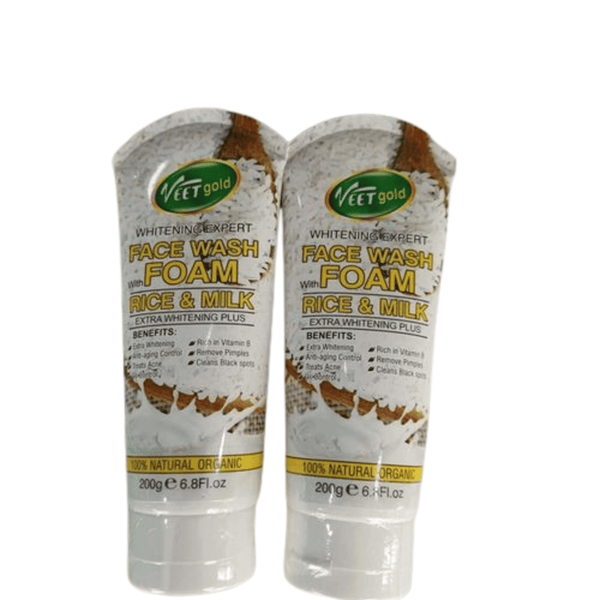 Veetgold Whitening Expert Face Wash Foam with Rice & Milk