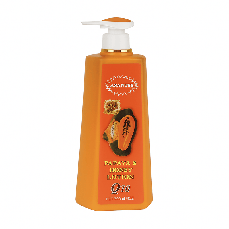 ASANTEE PAPAYA AND HONEY WHITENING BODY LOTION Q10 550ML