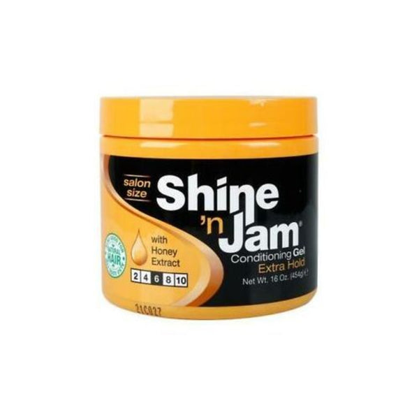 Ampro SHINE 'N JAM CONDITIONING GEL EXTRA HOLD WITH HONEY EXTRACT 16oz