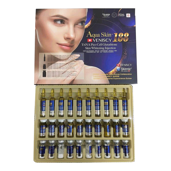 Aqua Skin Veniscy 188 Glutathione Skin Whitening Injection