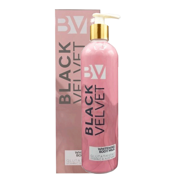 BLACK VELVET WHITENING BODY MILK WITH GLUTATHIONE VITAMIN AND ALOE VERA