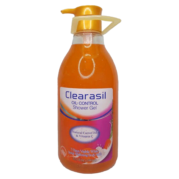 Clearasil Oil Control Shower Gel Natural carrot oil Vitamin C & -1300ml