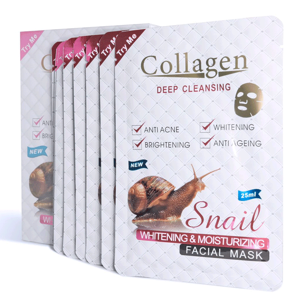Collagen Snail Extract Brightening and Moisturizing Facial Masks