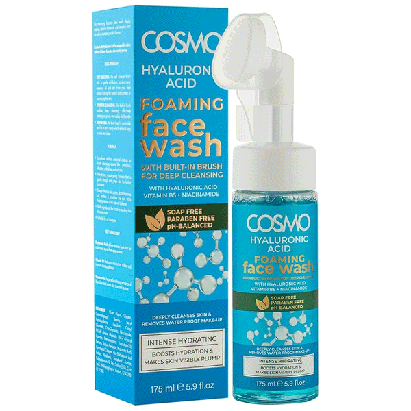 Cosmo Hyaluronic Acid Foaming Face Wash 175ml