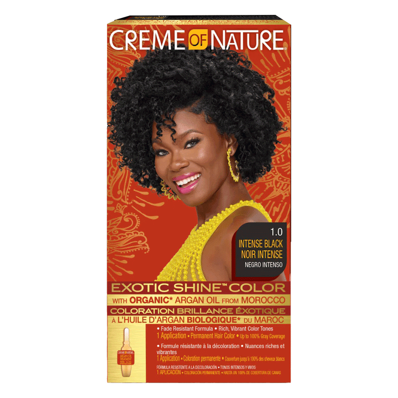 Creme Of Nature Exotic Shine Color with Argan Oil from Morocco 1.0 Intense Black