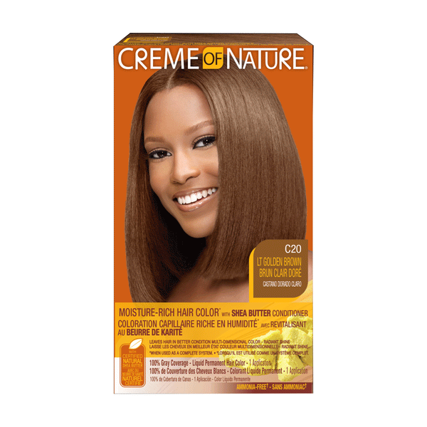 Creme of Nature Moisture-Rich Hair Color Conditioner C20 Light Golden Brown