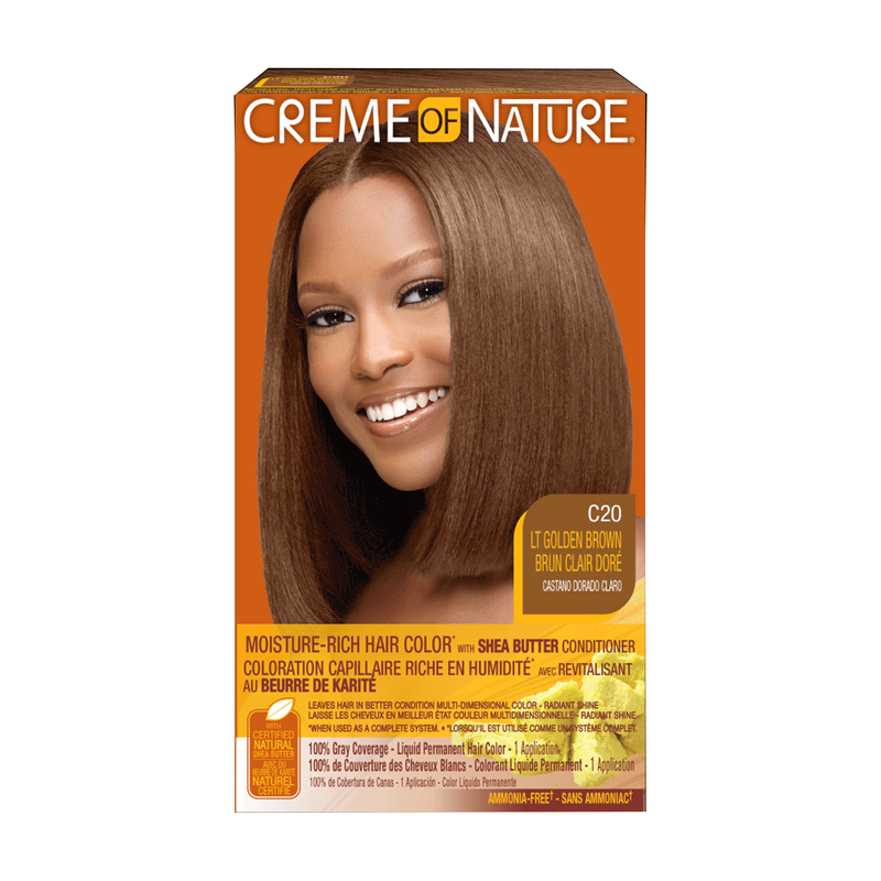 Creme of Nature Moisture-Rich Hair Color Conditioner C20 Light Golden Brown