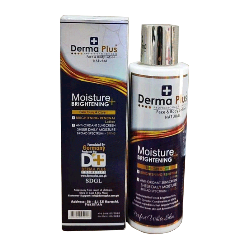 Derma Plus Moisture + Brightening Face & Body Lotion