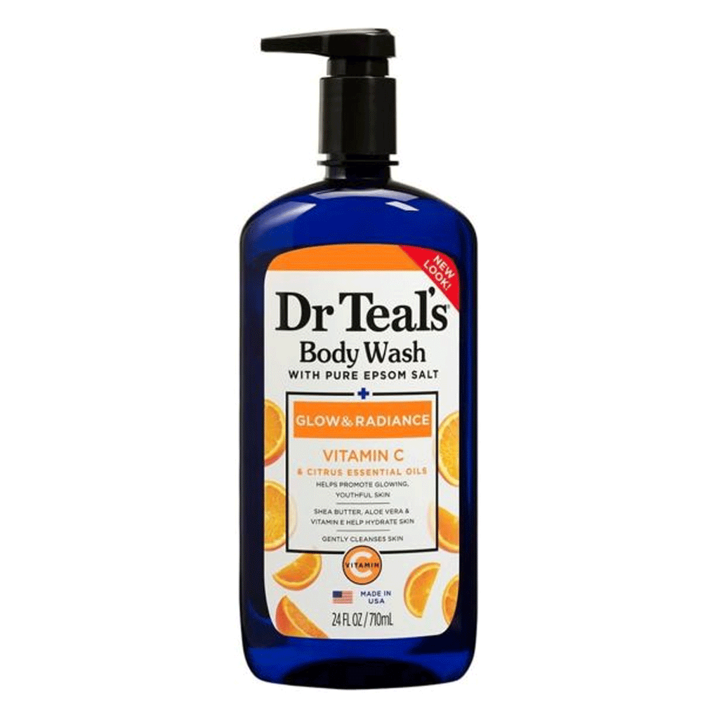Dr. Teal’s Glow & Radiance Body Wash 710ml for Healthy, Glowing Skin