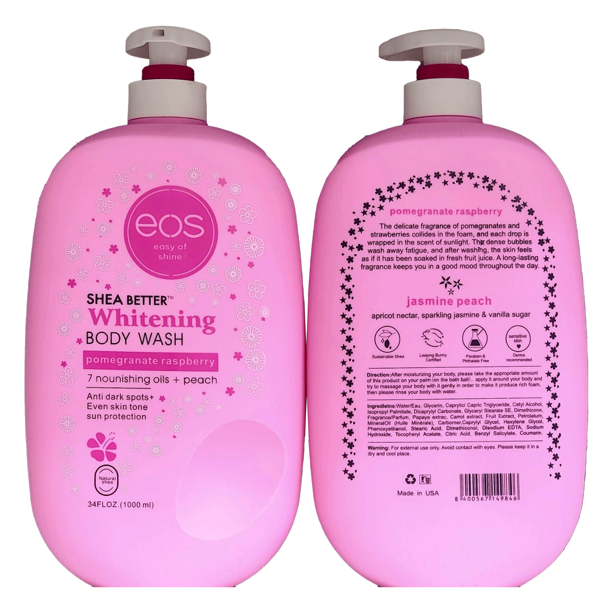 EOS Shea Better Pomegranate Raspberry Body Wash | Deep Hydration ...