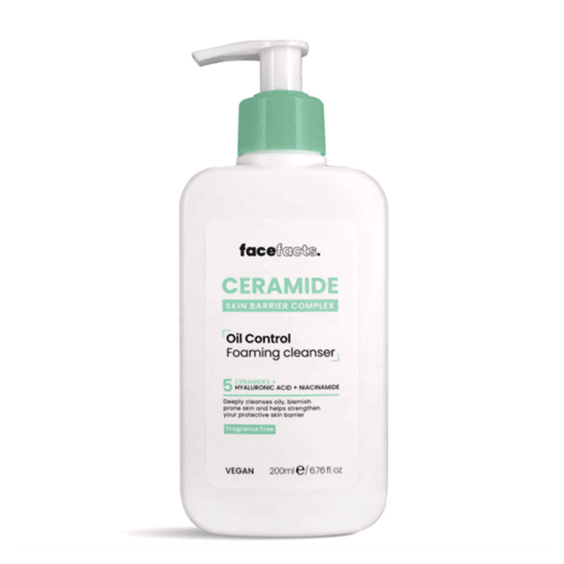 FaceFacts Ceramide Oil Control Foaming Cleanser 400ml