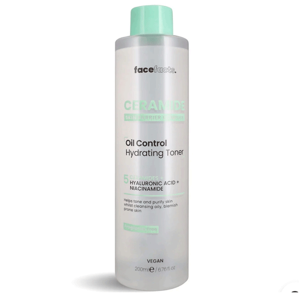 FaceFacts Ceramide Oil Control Hydrating Toner 200ml