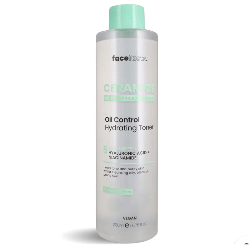 FaceFacts Ceramide Oil Control Hydrating Toner 200ml