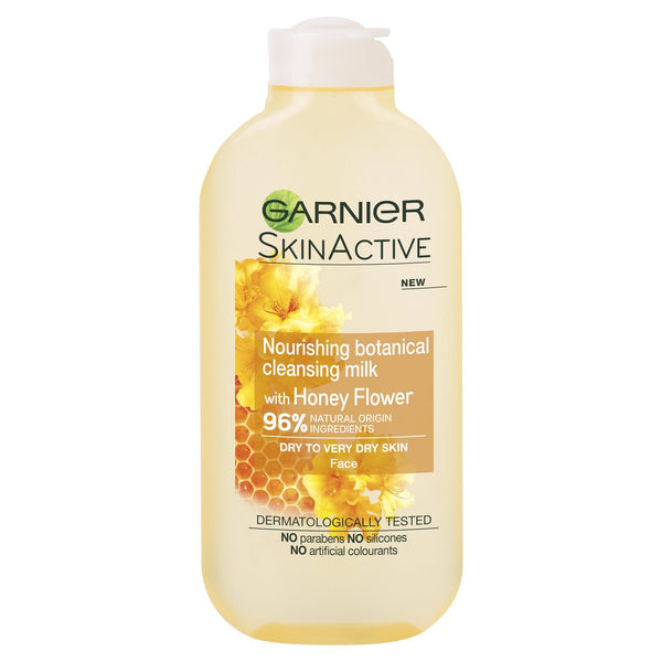 Garnier Natural Honey Flower Cleansing Milk Dry Skin 200ml