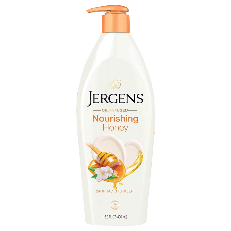 Jergens Nourishing Honey Dry Skin Moisturizer, with Illuminating Hydralucence Blend