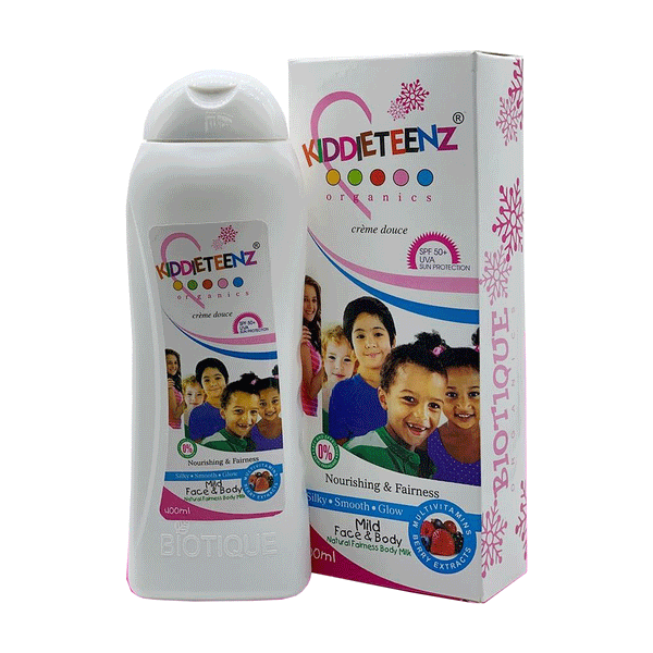 KIDDIESTEENZ NOURISHING & FAIRNESS MILD FACE AND BODY NATURAL FAIRNESS BODY MILK 400ML