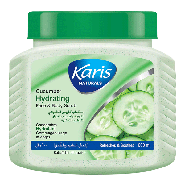 Karis Naturals Cucumber Hydrating Face & Body Scrub