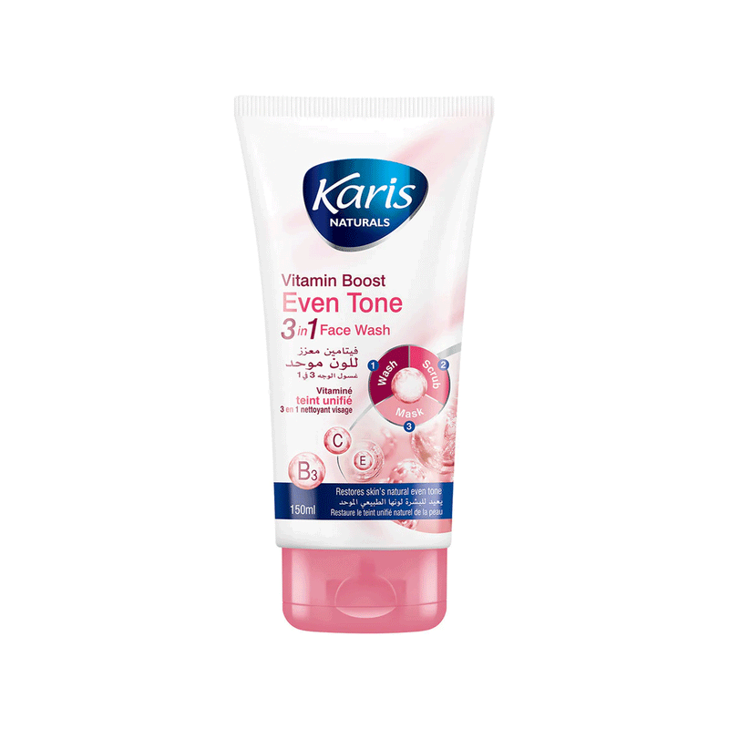 Karis Naturals Vitamin Boost Even Tone 3 in 1 Face Wash