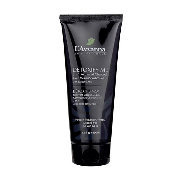 L'Avyanna Detoxify Me 3 In 1 Activated Charcoal Face Wash/Scrub/Mask