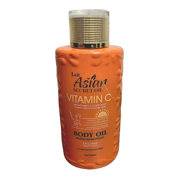 Lait Asian Secret vitamin C whitening Glowing Body & Face Lightening Oil
