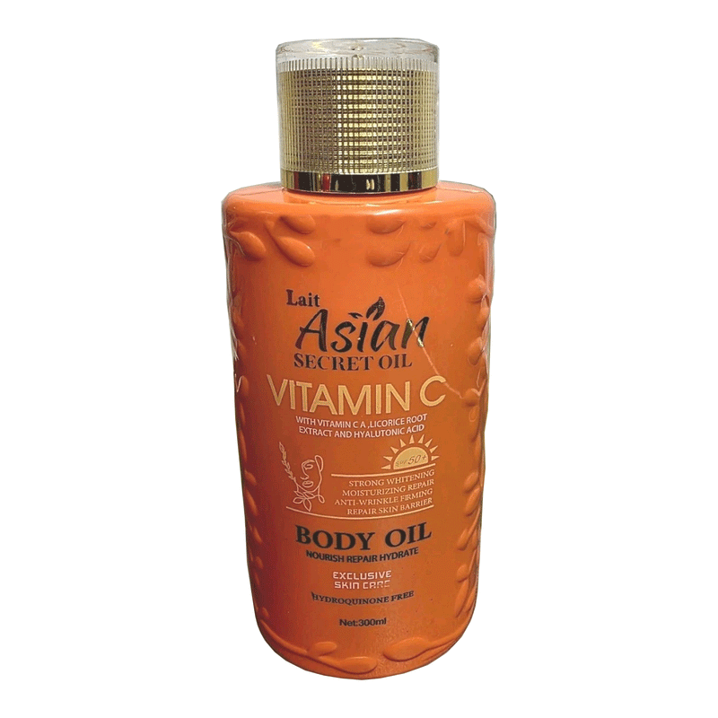 Lait Asian Secret vitamin C whitening Glowing Body & Face Lightening Oil