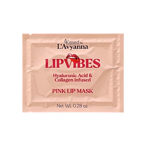 LipVibes Hyaluronic Acid and Collagen Infused Pink Lip Mask