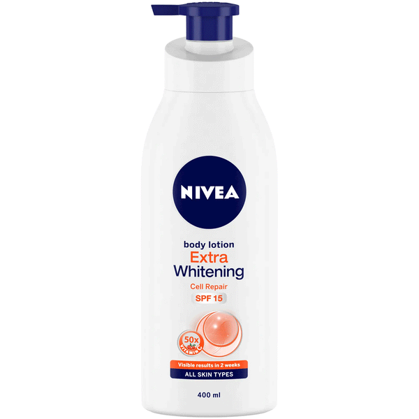 Nivea Extra Whitening Cell Repair Body Lotion with SPF15 400ml