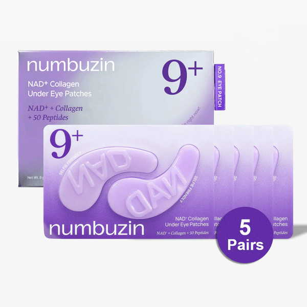 Numbuzin No.9 NAD+ Collagen Under Eye Patches (5 Pairs)