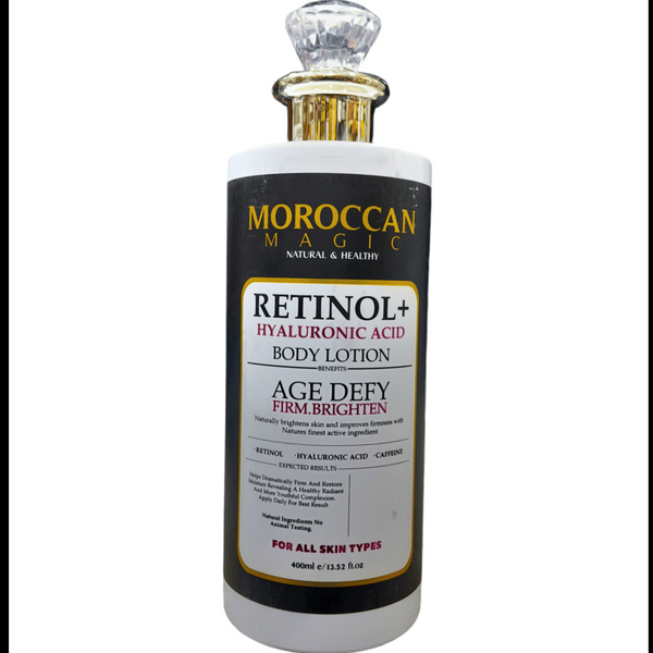 Moroccan magic Retinol + Hyaluronic Acid Body Lotion 400ml