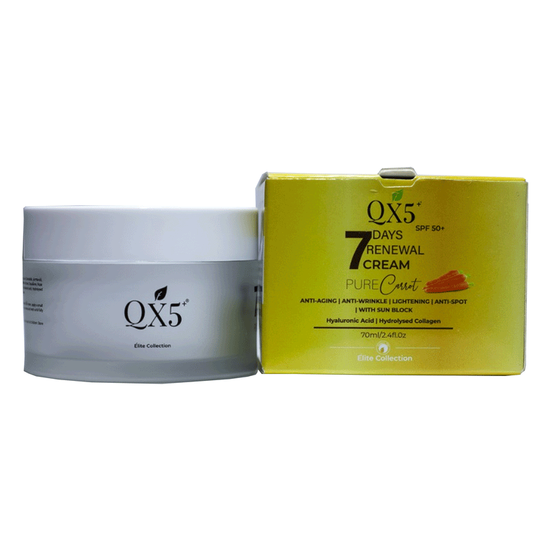 QX5+ Pure Carrot Anti-Aging 7 Days Renewal Face Cream 70ml