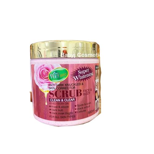 VEETGOLD ACTIVE WHITENING SCRUB CLEAN AND CLEAR FOR ANTI DARK KNUCKLES 500ml