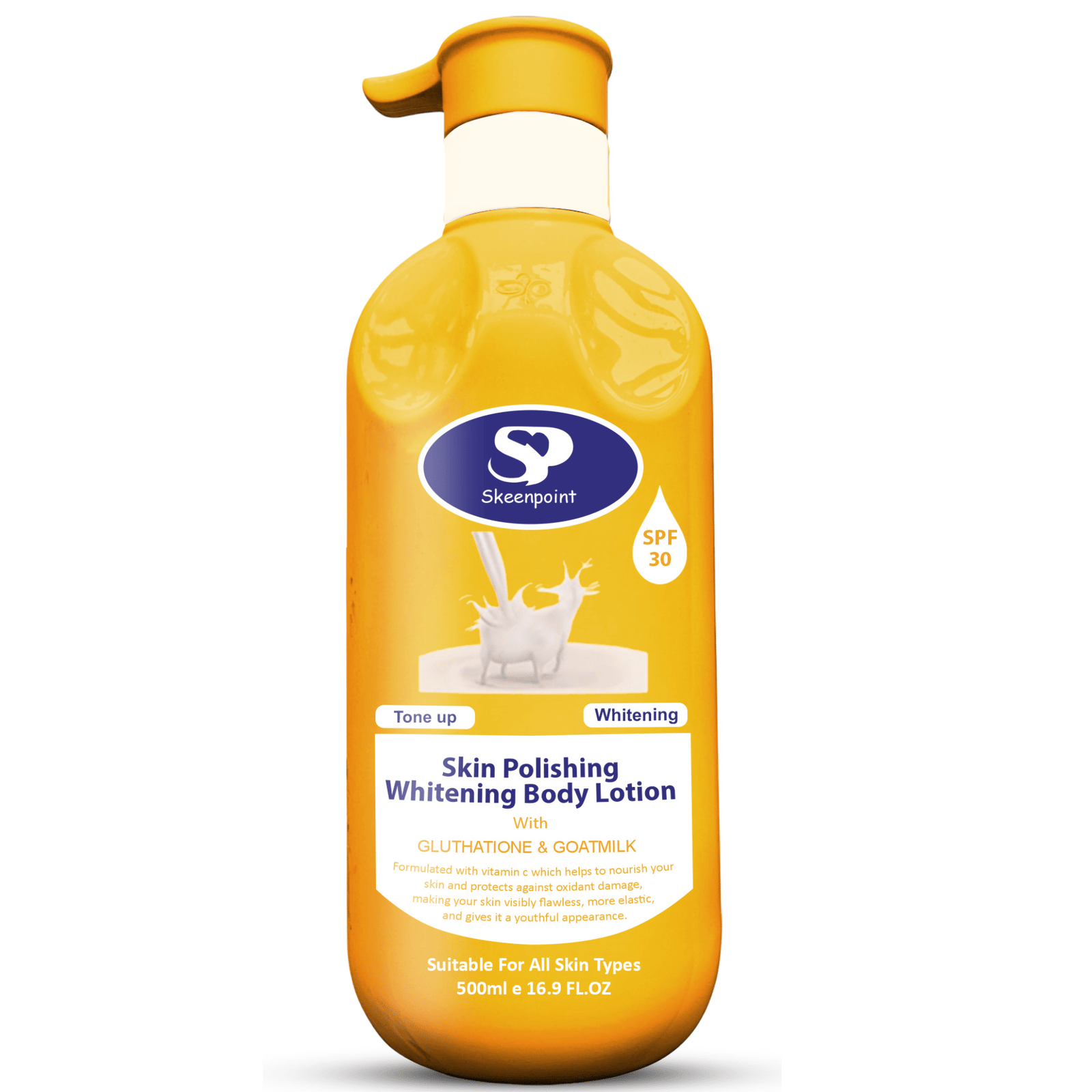 Skin Polishing Whitening Body Lotion – Glutathione & Goat Milk Brighte – Coccibeauty