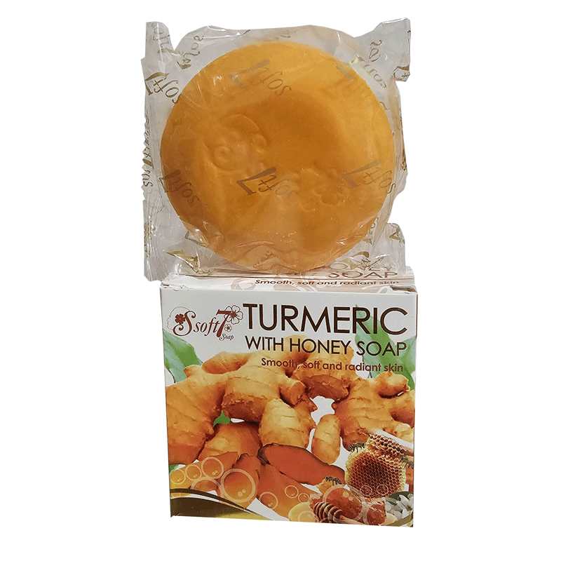 Soft7 Tumeric Honey Soap 6pc