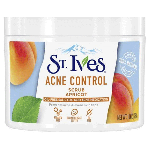 St. Ives Acne Control Face Scrub, Apricot