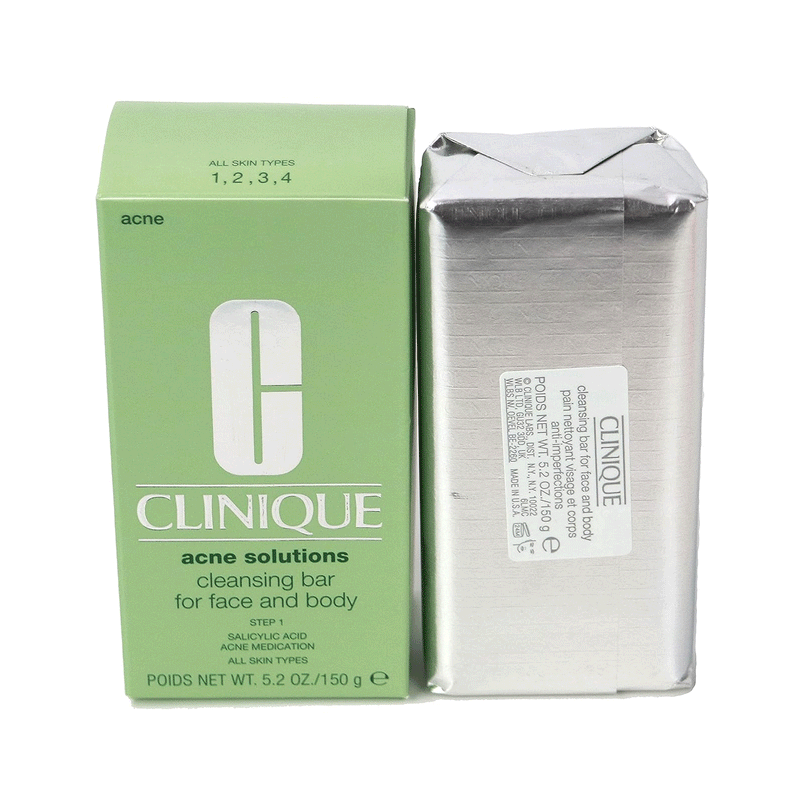 Clinique Acne  Solutions Cleansing Bar For Face And Body 5.2 OZ/150G