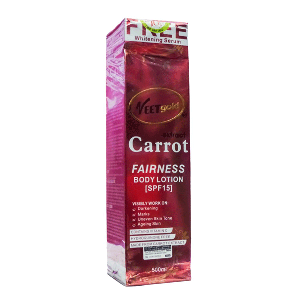 Veetgold Carrot fairness body lotion 500ml