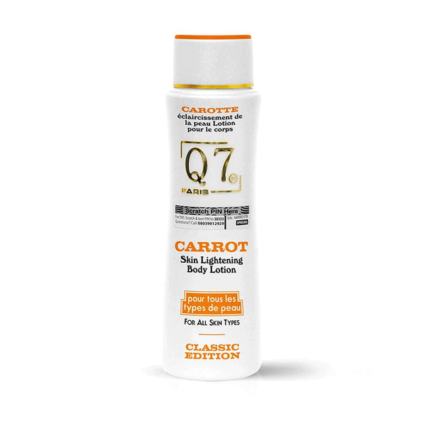 Q7Paris Carrot Skin Lightening Body Lotion – Classic Edition