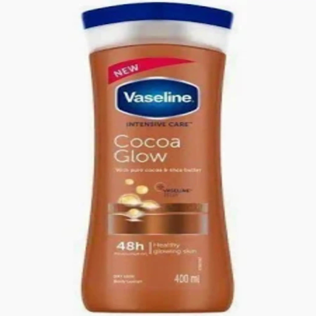 Vaseline Cocoa Glow Body Lotion W/ Pure Cocoa & Shea Butter. 400ML
