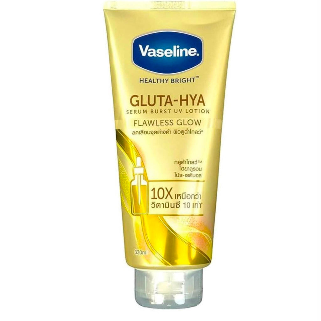Vaseline Healthy Bright Gluta-Hya Flawless Glow Serum Burst UV Lotion 330ml