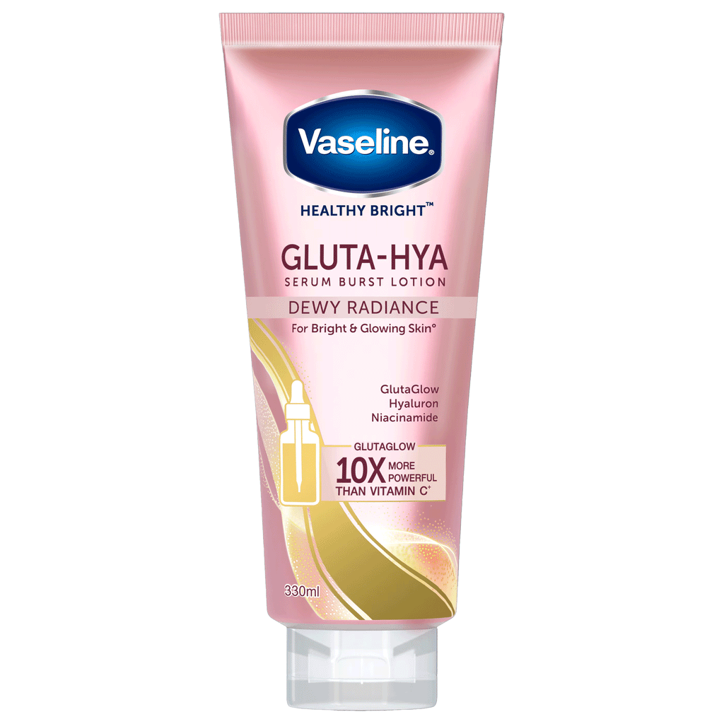Vaseline Healthy Bright Gluta HYA Serum Burst Lotion Dewy Radiance 330ml