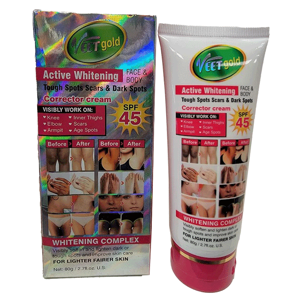 Veet Gold Active Whitening and Dark Spots Corrector Cream 80g
