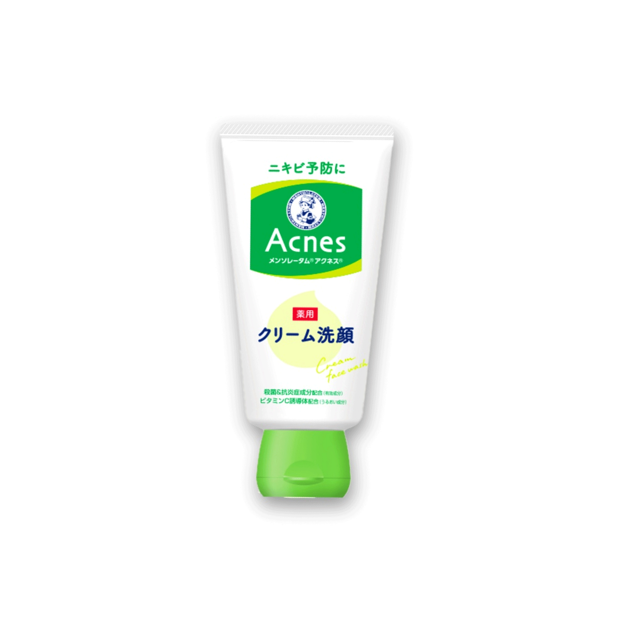 Rohto Mentholatum Acnes Medicated Cream Face Wash 130g Coccibeauty
