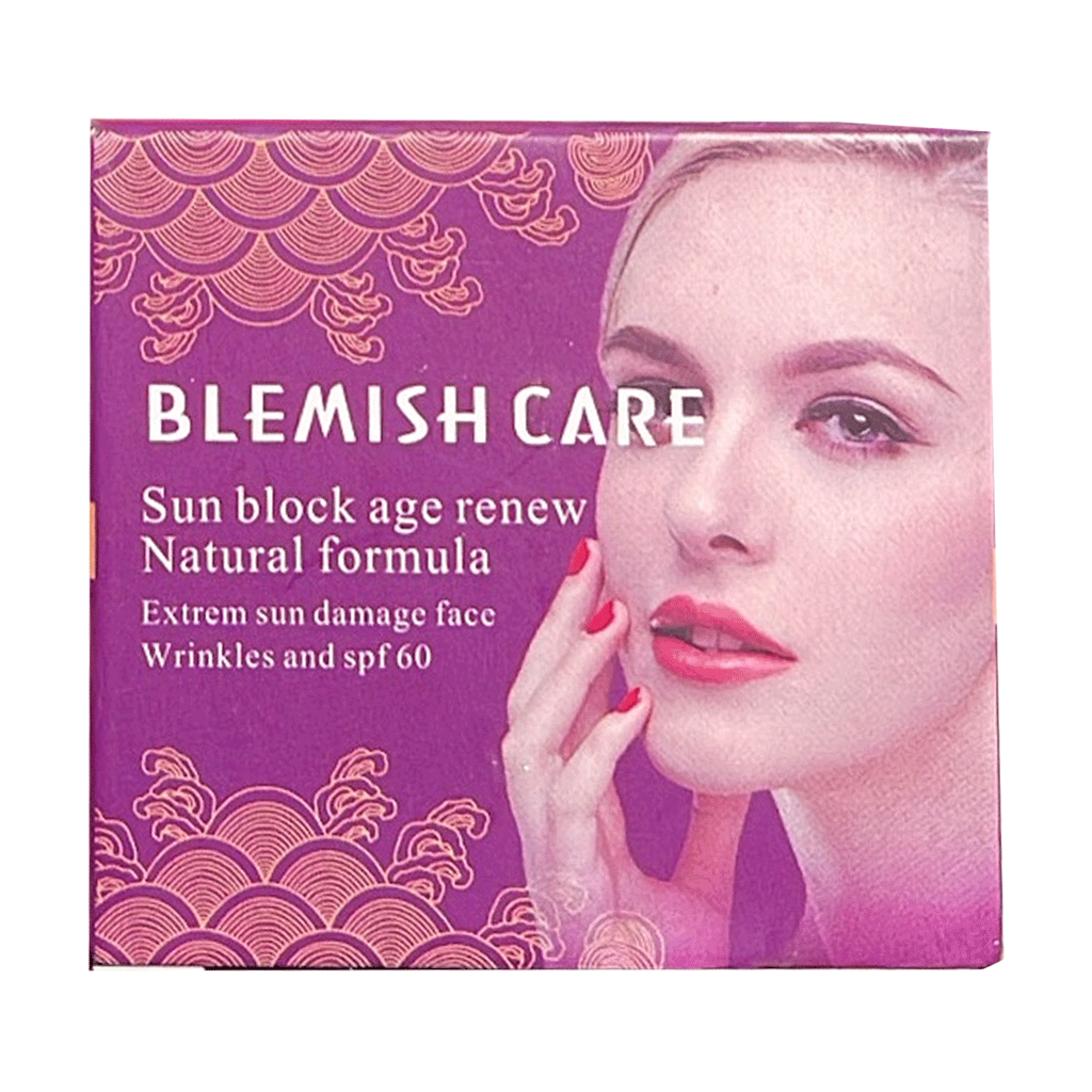 Blemish Care Sunblock Face Cream, Clear Sunburn And Age Renew 30g