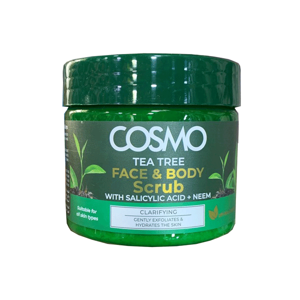 Cosmo Tea Tree Face & Body Scrub 